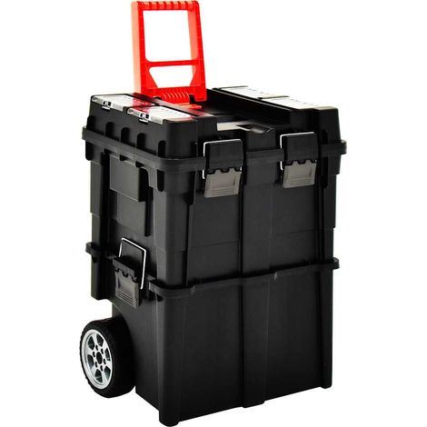 Maleta trolley para herramientas con mango 45x36x90 cm