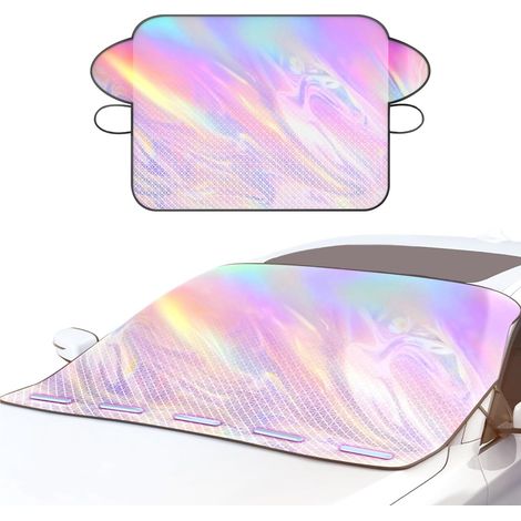 Pare-soleil universel pliable pour pare-brise de voiture, protection solaire réfléchissante à 99 % contre les UV (145 x 110 cm) (1/5)