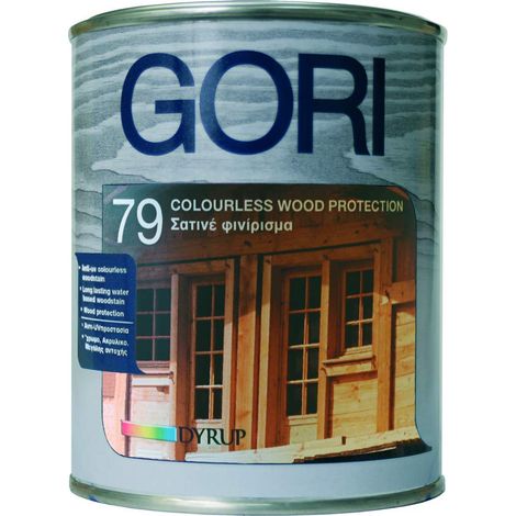 Gori 79 ANTI UV - Finitura legno incolore Anti-UV all'acqua, 0.75 kg