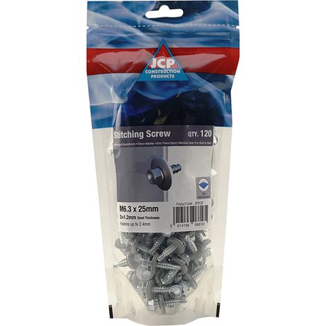 Jcp Fixings Metalfix Stitching Screws 16mm Washer (1/2)
