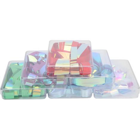 Lot de 6 feuilles de verre décoratives pour ongles, papier cellophane adhésif tendance pour art du nail art DIY. (1/5)