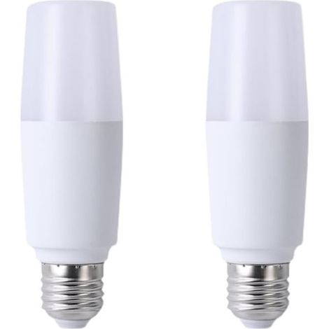 Paquet de 2 de colonne LED en aluminium, E27 super lumineux 40 W, lampe à économie d'énergie haute puissance, équivalent 100 W, blanc chaud 3200 K, non variable, sans scintillement (1/5)