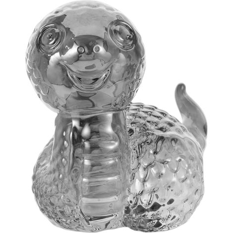 Figurine de Serpent Verre Petite Statue Animal Chinoise Sculpture Animale Faite Main pour Anniversaires Fêtes (1/5)
