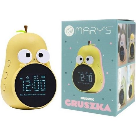 Sveglia a forma di pera gialla