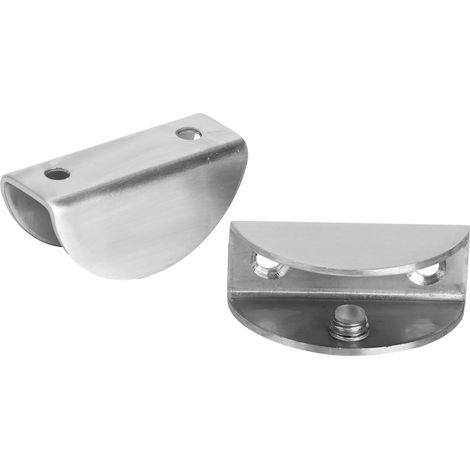 6 Pièces Support de Fixation en Acier Inoxydable Brossé pour Verre, Outil de Montage pour Panneaux - Utilisation Domestique (1/5)