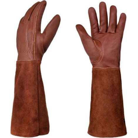 Gartenhandschuhe - Schnitt- und Dornenschutzhandschuhe zum Rosenschneiden, 42 cm FLITI
