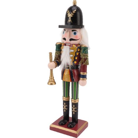 Walnussholz-Puppenfigur, dekorative Tischpuppe, Geschenk für Schlafzimmer oder Büro, Trompeter (1/5)