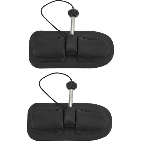 Support universel pour pagaie, 1 paire de verrous aviron, fixation pour bateau gonflable, kayak, canoë, dinghy, radeau, noyau en fer 0,4 pouce (1/5)
