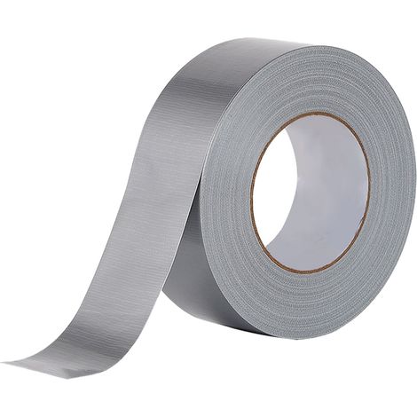 Ruban adhésif toilé argenté haute résistance, imperméable, sans résidus, adhésif simple face pour systèmes de canalisations, longueur 10 m, largeur 60 mm / 2,4 po (1/5)