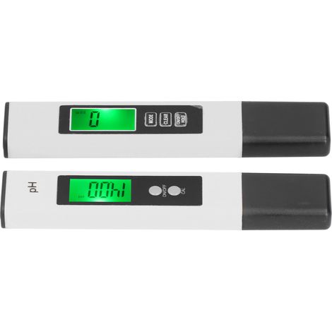Ensemble combiné pH TDS-mètre, stylo de haute précision pH 0,01, précision de lecture ±2%, testeur de température EC trois-en-un (A2 blanc, PH02SL blanc). (1/5)