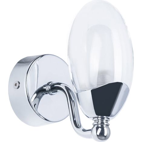 Applique Italux Clement chrome IP44 pour bain 1xG9 28W
