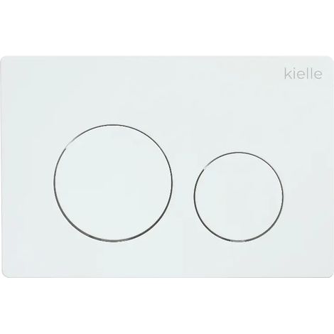 Kielle Gemini New I - Plaque de déclenchement, blanc brillant 70231020