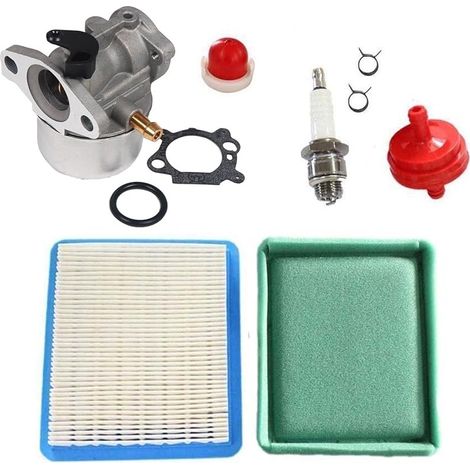Carburetor with Air Filter Fuel Filter Primer Bulb Compatible with Briggs & Stratton 799872 790821 (1/5)