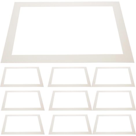 Feuilles de papier beiges pour cadres photo DIY (10 pièces) (1/5)