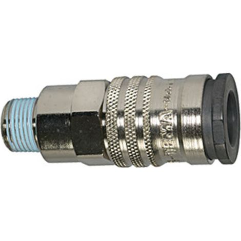 Riegler Schnellverschlusskupplung NW 10, hoher Durchfluss, R 1/2 AG (1/3)