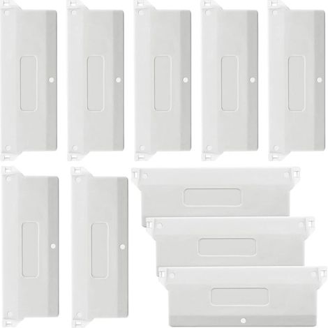 Store Californien Plaque de Lestage Poids pour Stores verticaux 10 PCS Poids de Store Vertical Lattes de Stores verticaux 127mm Blanche
