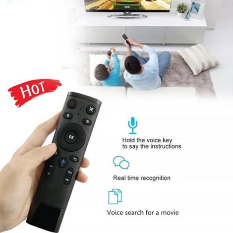Télécommande Vocale - Air Mouse - Avec Récepteur USB - Pour Smart TV Android TV Box IPTV - 1 Pièce (1/4)