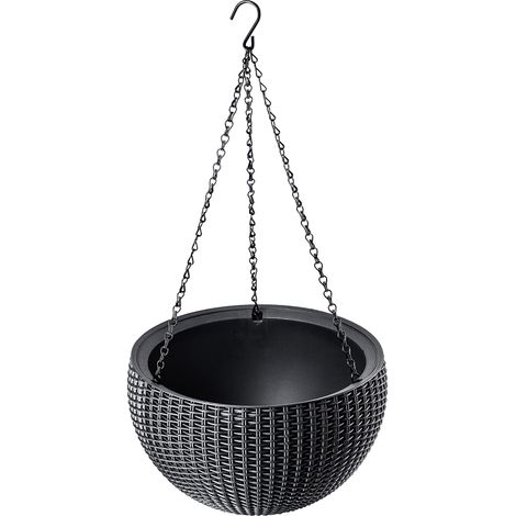 Keter Hängender Blumentopf 35 cm, Anthrazit