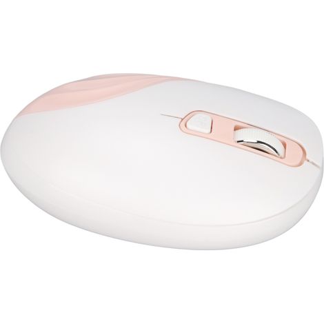 Souris ergonomique sans fil 2.4G, réglage DPI, pour PC portable et bureau - Rose