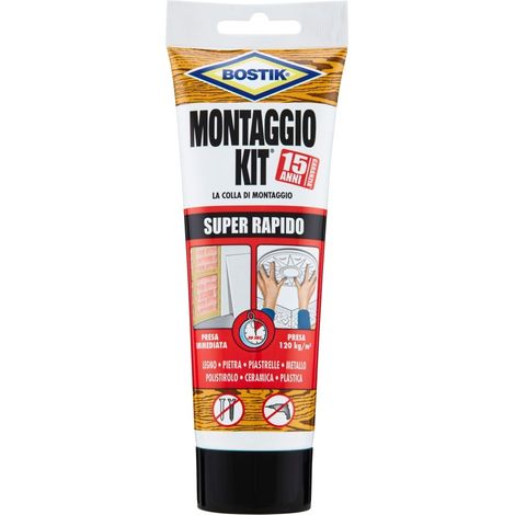 Adesivo Montaggio Kit G 250 Tubetto Bostik (1/5)