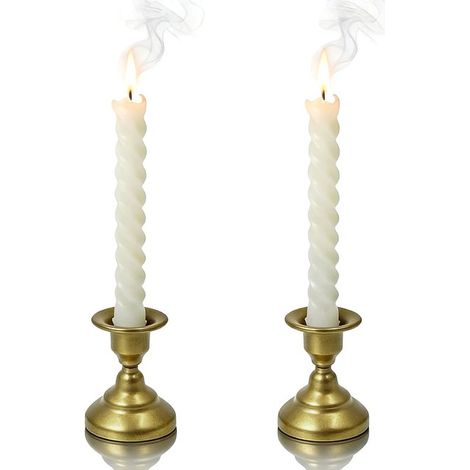 Candelabros, 2 piezas, 5,65,67,6 cm, Adornos decorativos, Candelabros de mesa, Soportes para velas, Portavelas, Objetos decorativos (1/5)