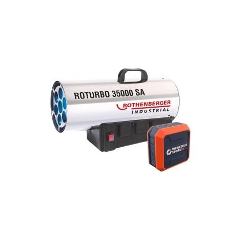 ROTHENBERGER Industrial Cannone riscaldante ROTURBO 35000SA con Piezo incl. Altoparlante Bluetooth - 1500000364