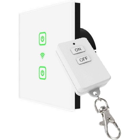 Interrupteur de volet roulant sans fil avec télécommande tactile pour contrôler directement les moteurs de volets roulants stores ventilateurs de plafond ou rideaux (1/4)