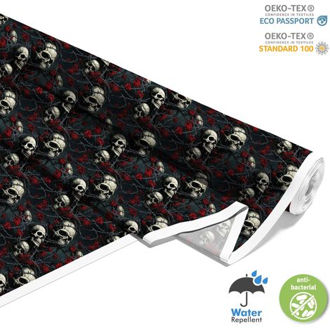 TESSUTI DECORATIVI PER ESTERNI OXFORD - Motivo Teschio I DX4968 (1/5)