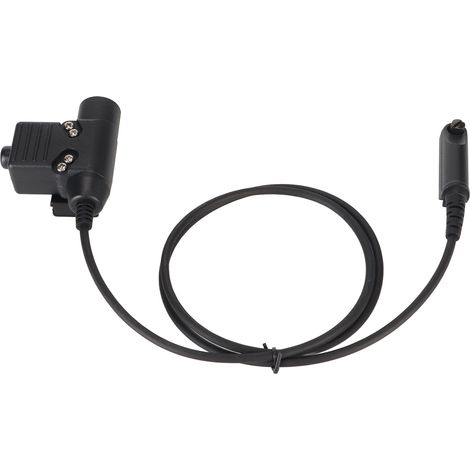 Câble adaptateur PTT U94 90cm compatible casque radio Baofeng UV-9R, UV-9R Plus, UV-XR, BF-A58 et modèles similaires (1/5)