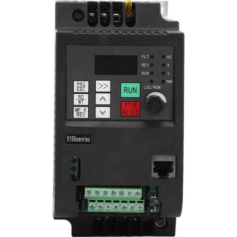 DC photovoltaic solar inverter, solar inverter PV frequency converter DC200-400V three-phase input 0-220VAC output, DC solar water pump inverter photovoltaic inverter (1.5 kW) (1/5)