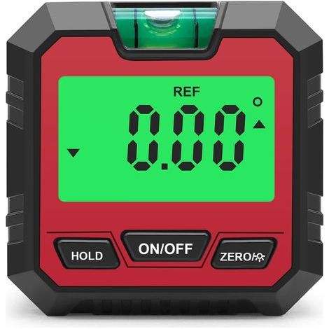 Inclinometer, electronic digital level, digital angle gauge - redHigh quality enhances quality of life. (1/5)