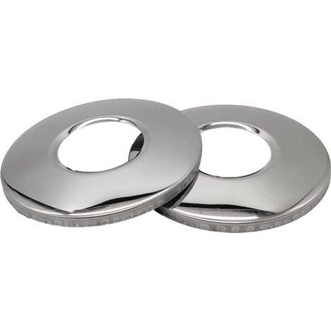 Paquete de 2 rosetas para escalera de piscina, placas de acero inoxidable para pasamanos de piscina y cubiertas para pasamanos de piscinas enterradas.