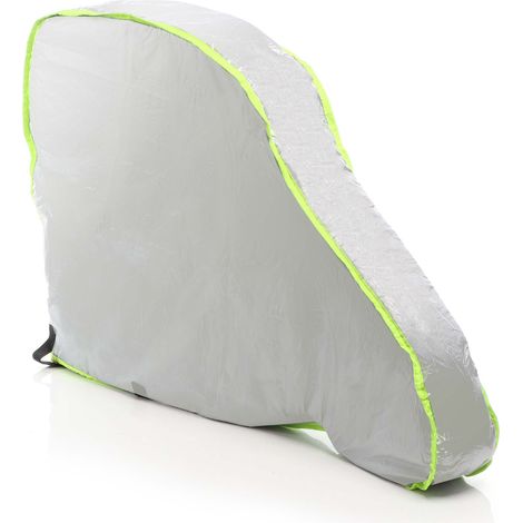 Wiltec Housse de protection de flèche de Caravane – 950 x 610 x 150 mm – couleur Argentée – en Tissu Oxford 210D – Protège-timon Cache-flèche Remorque avec Sangles