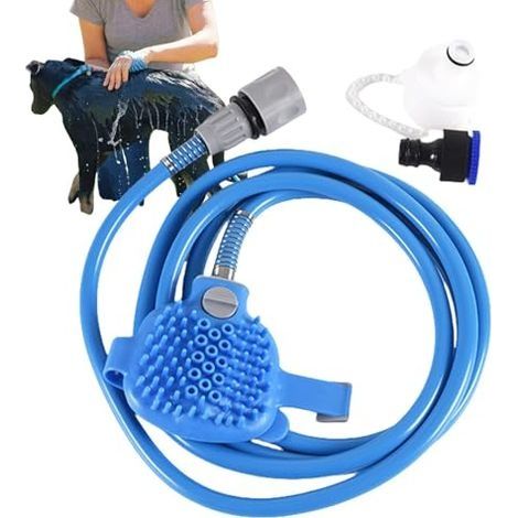 Accessoire de douche pour chien, brosse à récurer pour chien, brosse de toilettage pour animaux de compagnie, brosse de lavage pour chien, brosse de démêlage pour chiens, outil d (1/5)