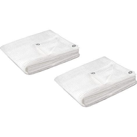 Kippen 6057H - Confezione da 2 pezzi di Telone Retinato Trasparente. Misura 1,5x2 mt. Grammatura 130 g/m² (1/5)