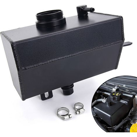 Front engine coolant reservoir suitable for 2018 and later Wrangler JL/JLU models and 2020 models - Black (1/4)