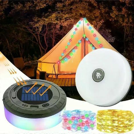Bandeau lumineux LED Atmosphere de 10 m de long, étanche et recyclable, pour tente, jardin ou chambre. Idéal pour le camping. (1/4)