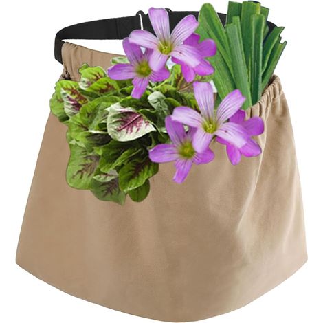 Pochette de cueillette de fruits sac de rangement de légumes en tissu tablier pour récolter et désherber ceinture de cueillette pour jardiniers et champignons (1/5)