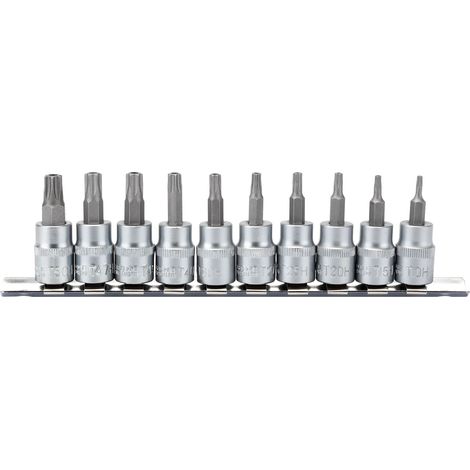Draper 3/8" Sq. Dr. 48mm long Draper TX-STAR&174 Security Socket Bit Set (10 Piece) (16332) (1/5)