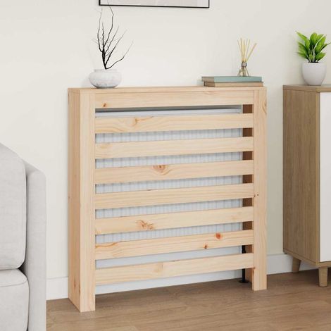 vidaXL Cubierta de radiador madera maciza de pino 79,5x19x84 cm (1/5)