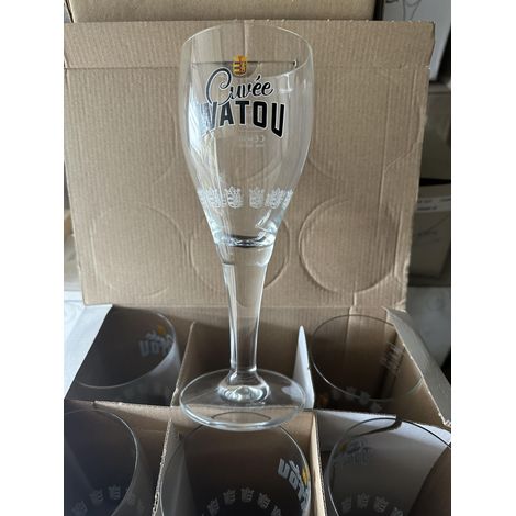Lot de 6 verres à bière Cuvée Watou - 25 cl - Neufs