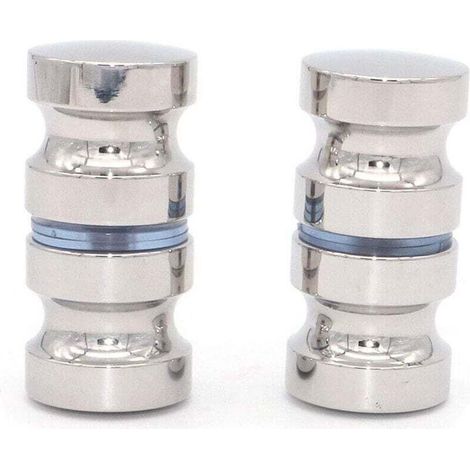 Lot De 2 Boutons De Porte De Douche Ronds En Acier Inoxydable 304 Chromé Poli (1/3)