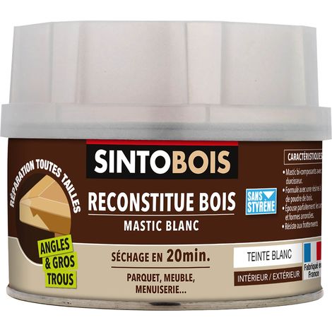 Reconstitue angles et gros trous 500ml Blanc SINTO
