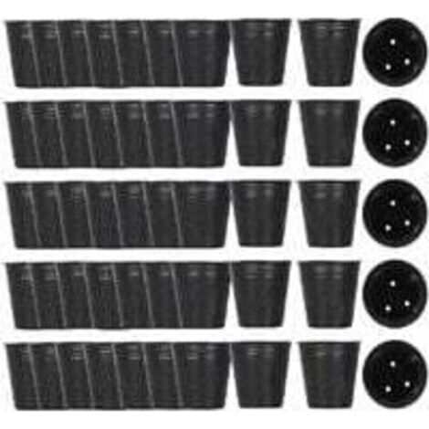 500pcs pot de pépinière en plastique , XU,contenant de propagation de plantes (8cmx8cm), produit qualité supérieure, durable et fiable, matériaux sélectionnés, conforme normes (1/4)