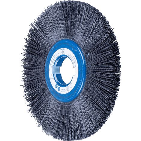 PFERD TOOLS COMPOSITE FLEX Rundbürste RBUP Ø 250x13x50,8 mm Keramik-Filament-Ø 1,10mm Korn 120 stationär