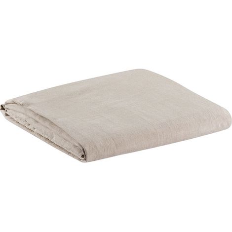 Fodera per materasso ZEFF in lino naturale 100% - Reversibile e trattato stonewash - Misura 140 x 190 cm