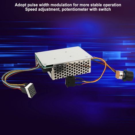 Variateur de vitesse PWM pour moteur à courant continu à balais 12V 24V 36V 48V avec boîtier et inversion de rotation (1/5)