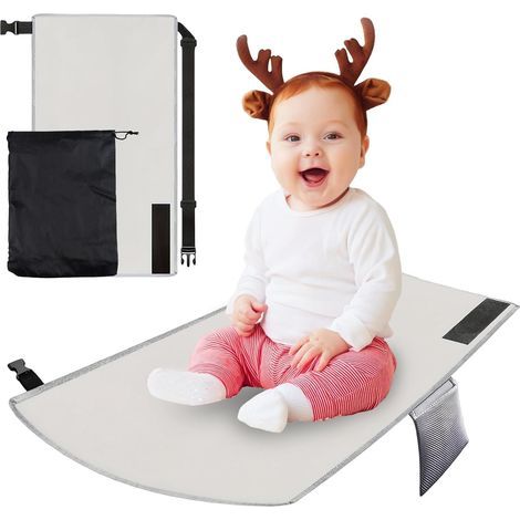 Kindersitzverlängerung für Flugzeuge: 79 x 44 cm. Kinderbett für Flugzeuge, klappbare Fußstütze. Fußstütze. Reisezubehör für Kurzstreckenflüge. (1/5)
