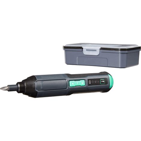 Manche de tournevis rechargeable sans fil 3,6 V (4 V max) avec 34 embouts, étui et câble USB (1/5)