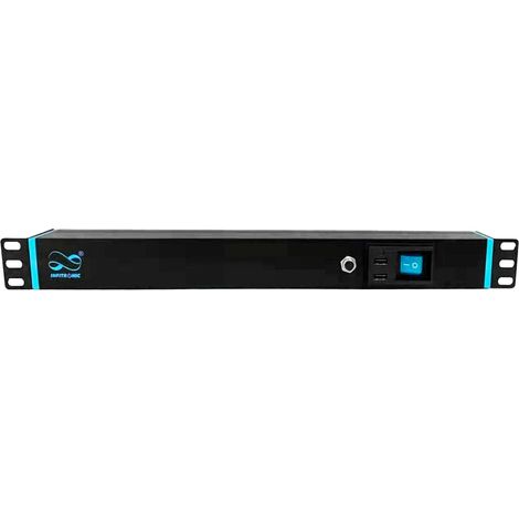 19" PDU 8 Prises 1 HE multiprise Power Twist avec Protection Contre Les surtensions + 2 x USB Charging (1/5)